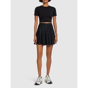 WEWOREWHAT high waist pleated Tennis Skort, Black, NWT, Size: XS
